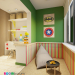लेगो की शैली में बच्चों के कमरे 3d max corona render में प्रस्तुत छवि