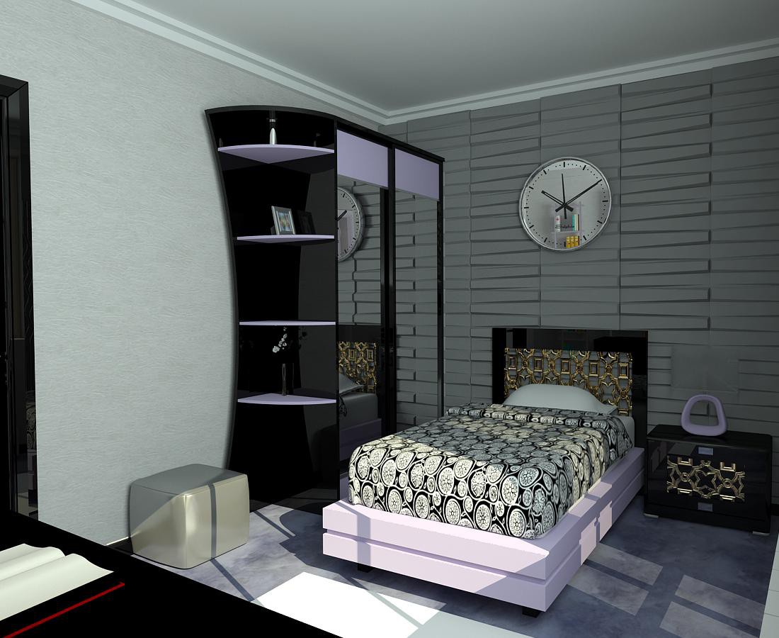 Wohnzimmer-Art-deko in 3d max vray Bild