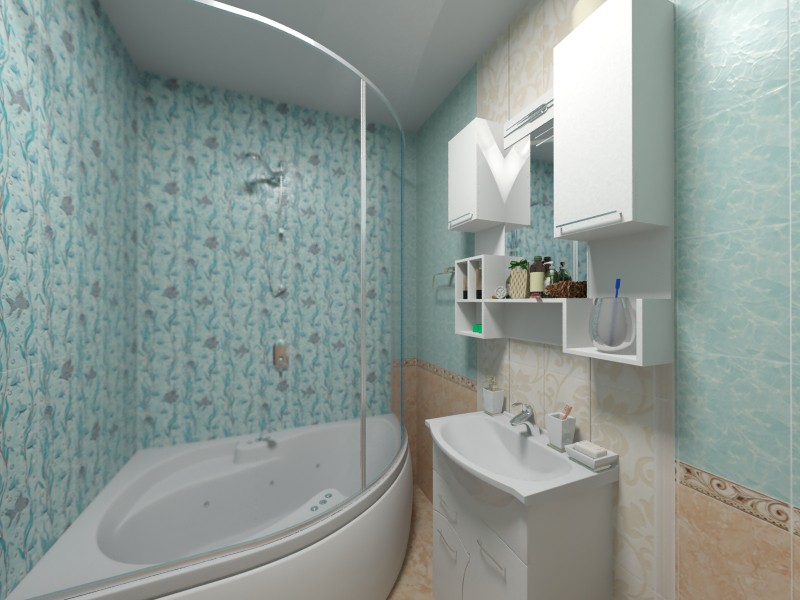 Salle de bain dans 3d max vray image