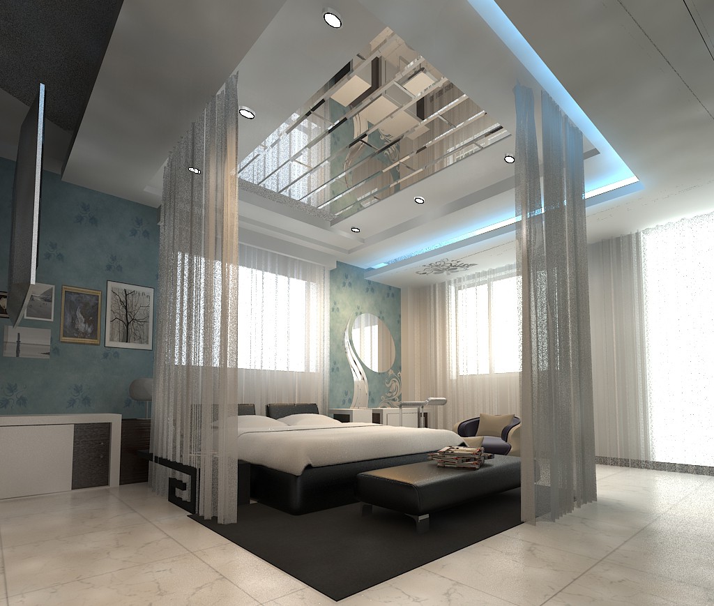 bed room in 3d max vray image