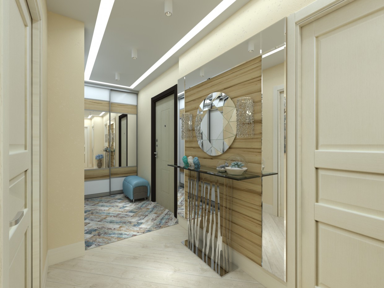 Entrance hall in 3d max vray 2.0 image