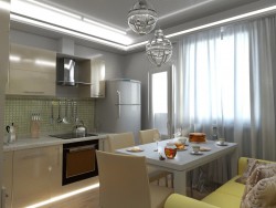 Apartamento de un dormitorio en Tver. Cocina