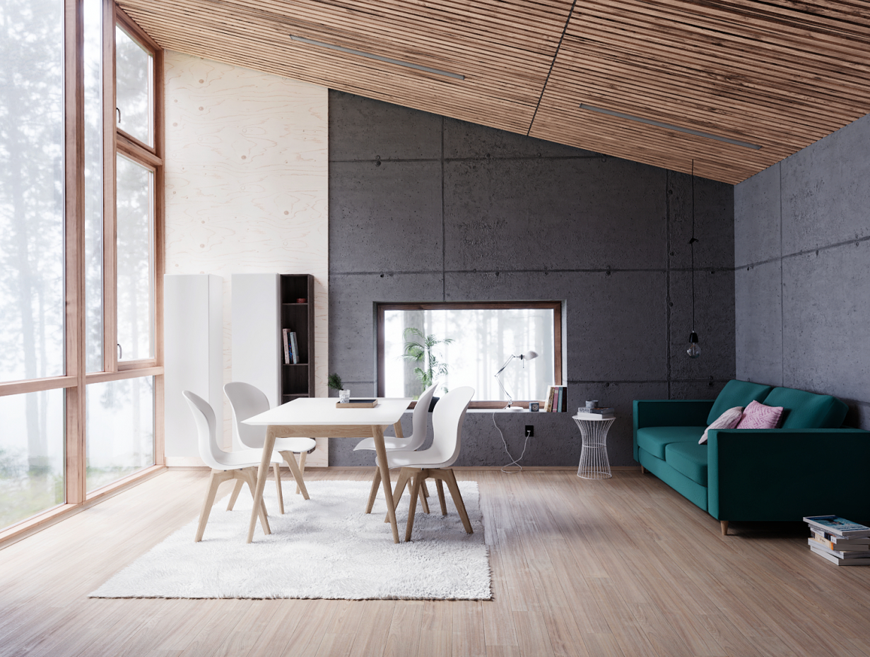 Boconcept interno in Blender cycles render immagine