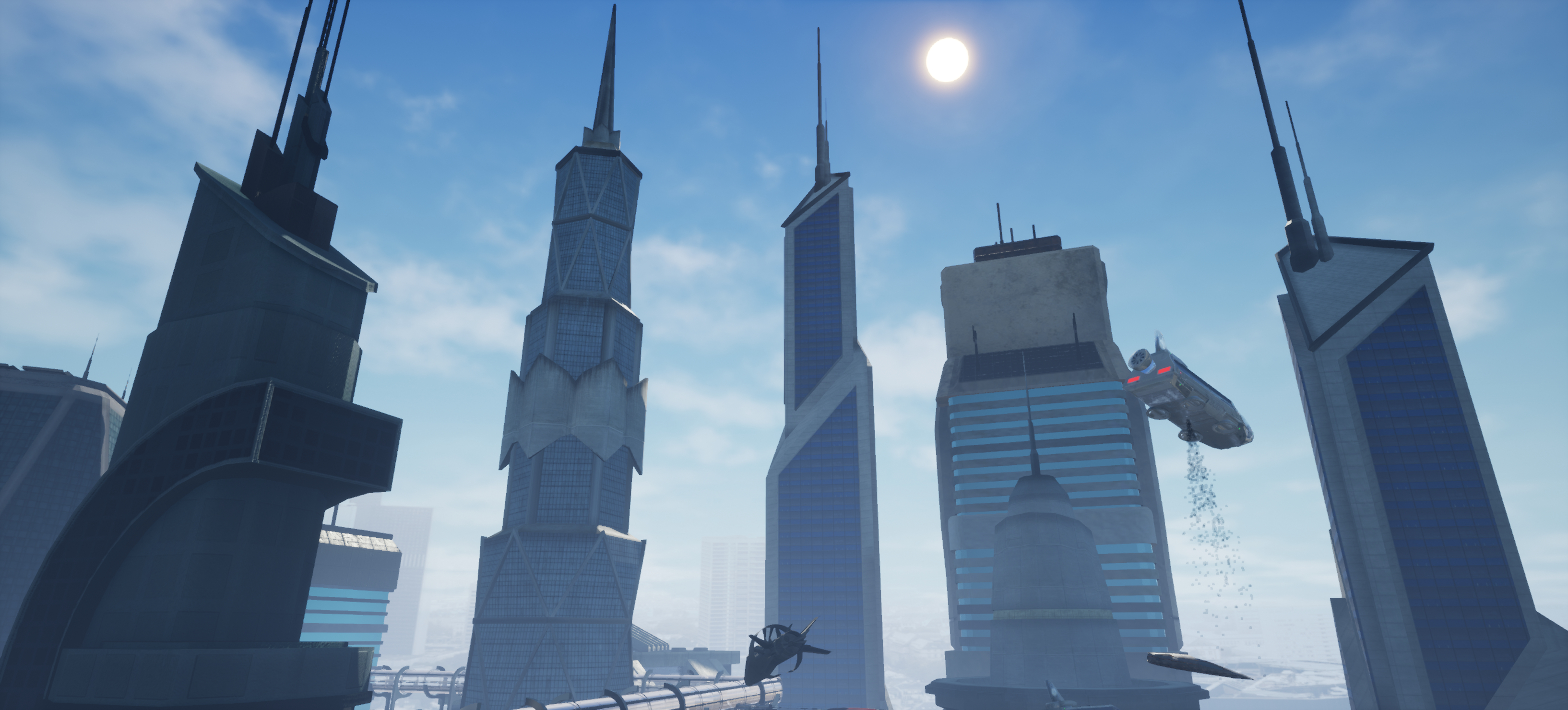 Future Space City avec UE 4 dans 3d max Other image