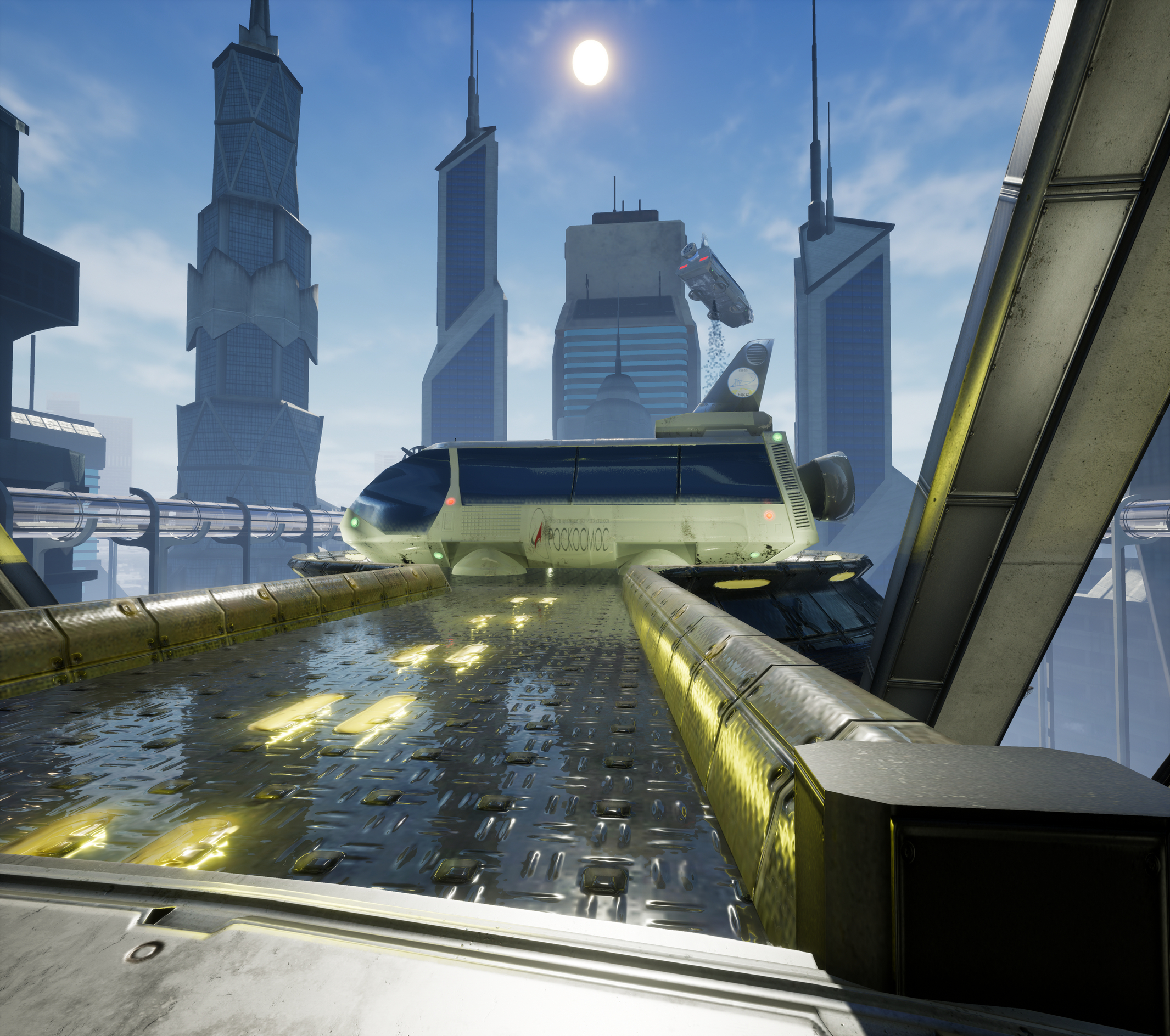 Future Space City with UE 4 in 3d max Other image