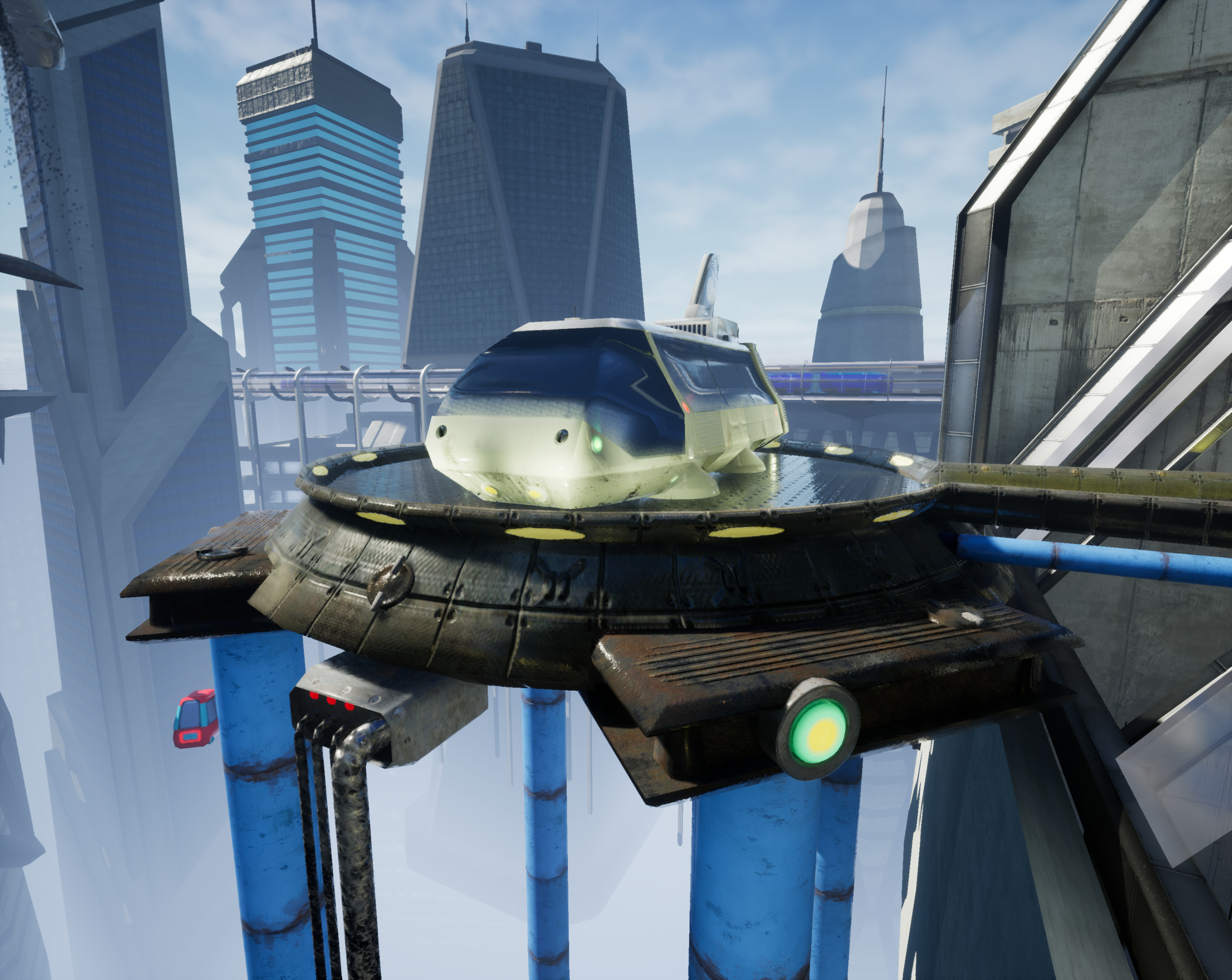 Future Space City avec UE 4 dans 3d max Other image