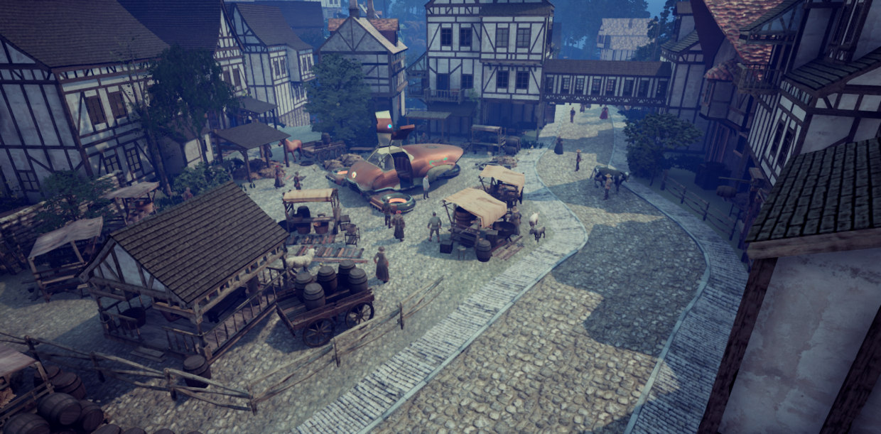 Medieval Town with Unreal Engine 4 and Time Machine in 3d max Other image