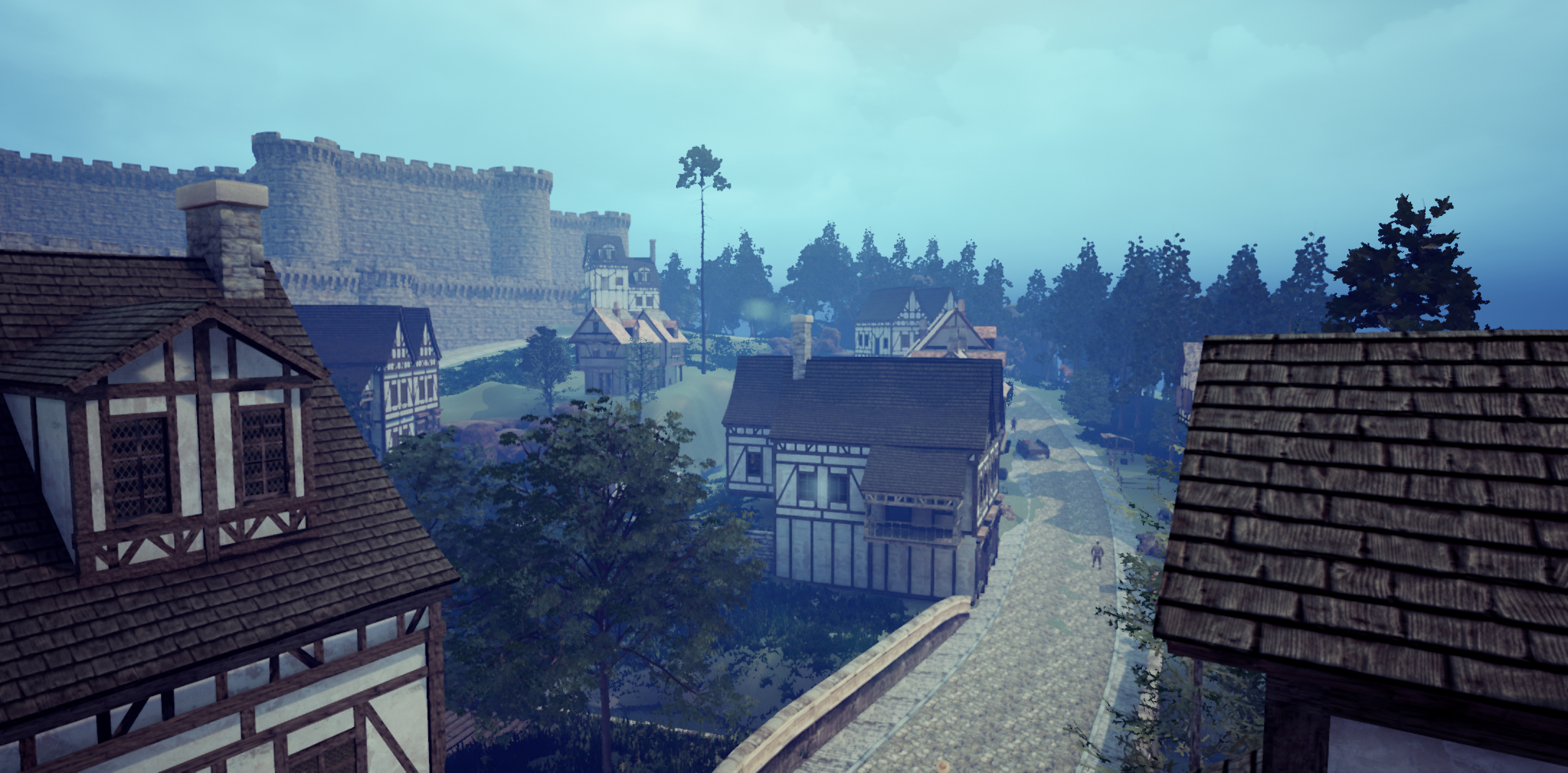 Medieval Town with Unreal Engine 4 and Time Machine в 3d max Other изображение