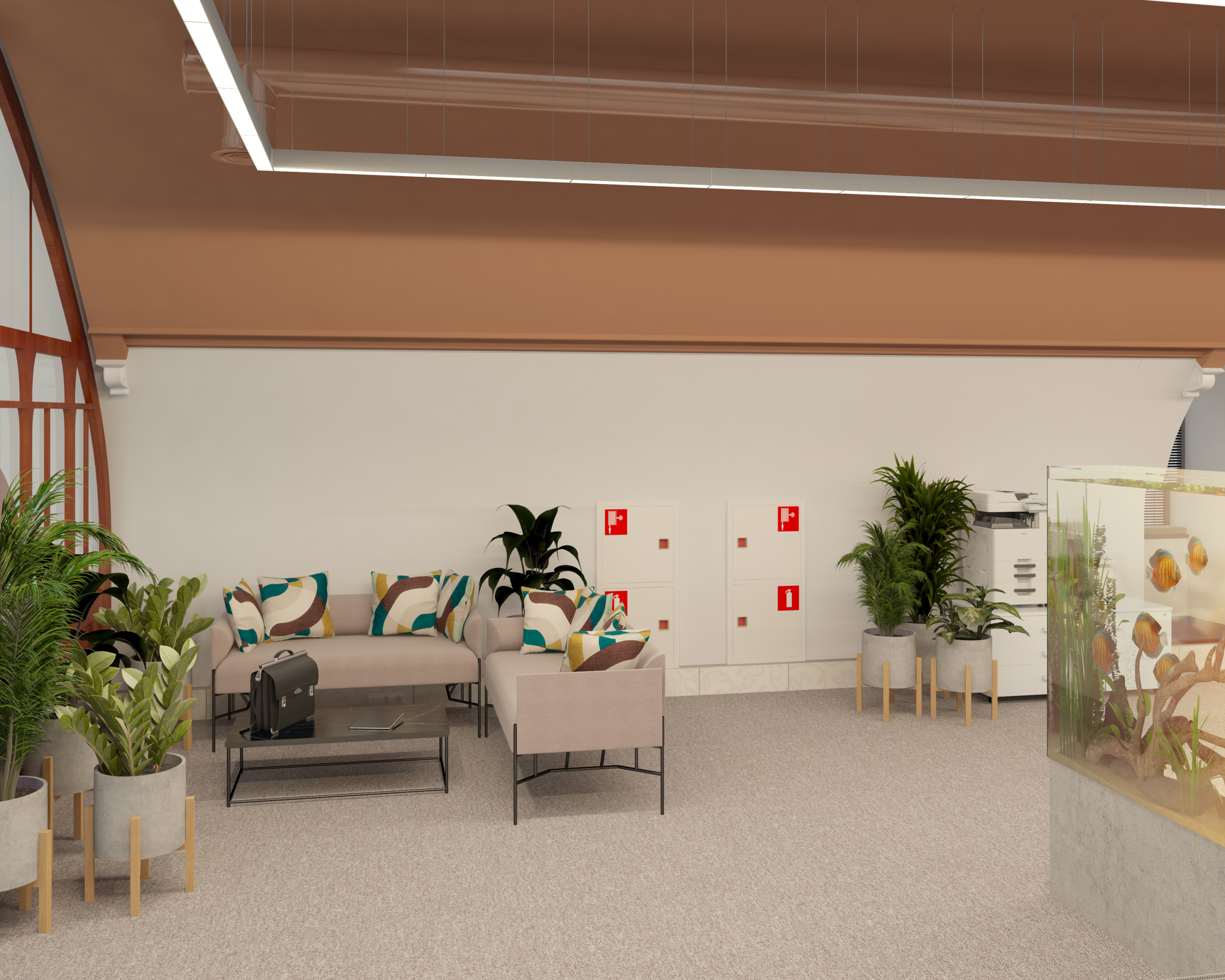 Office in St. Petersburg in 3d max vray 3.0 image
