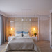 Yatak odası in 3d max corona render resim