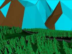 Low poly scene.