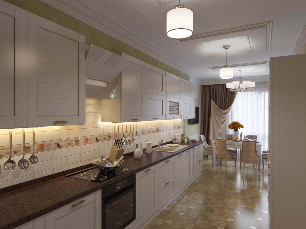 Кухня в 3d max corona render зображення
