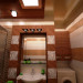 एक बाथरूम 3d max vray में प्रस्तुत छवि
