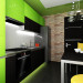 Hanging kitchen in 3d max vray image