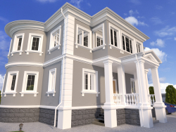 O projeto da casa no estilo clássico