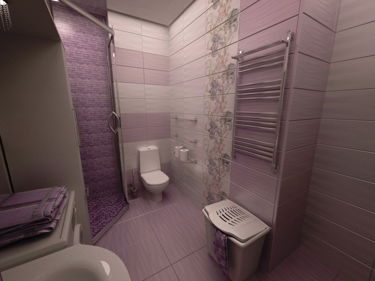 Ein Badezimmer in 3d max vray Bild