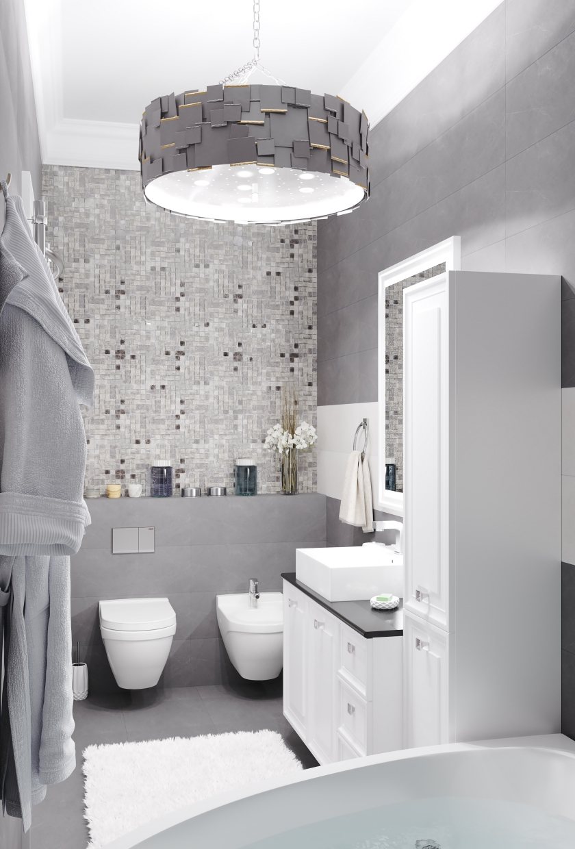 Bathroom. in 3d max corona render image