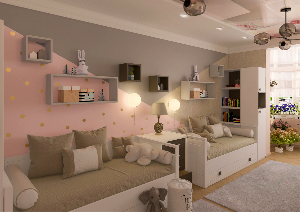 nursery in 3d max vray 3.0 image