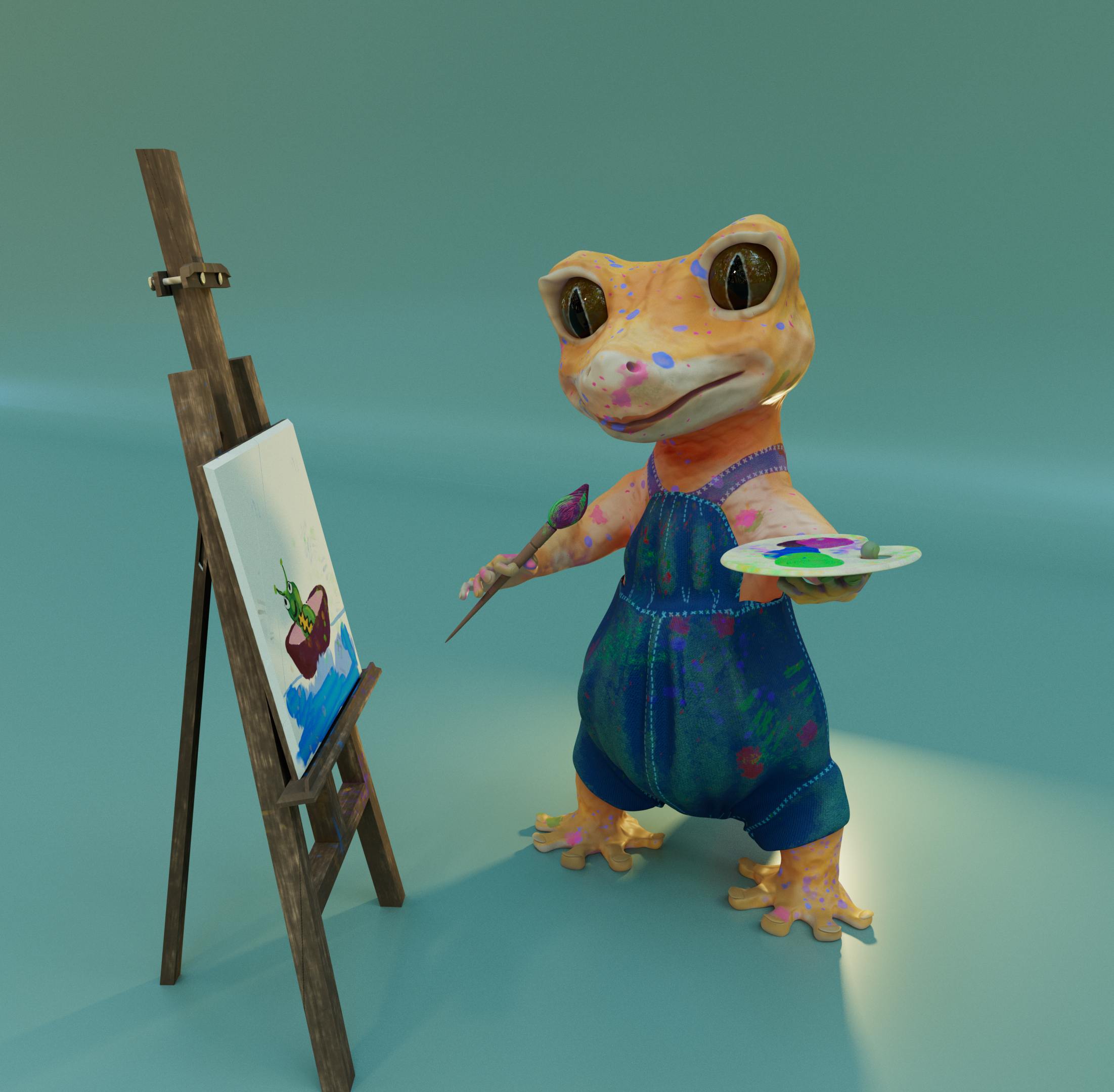 Young artist in Maya Other image