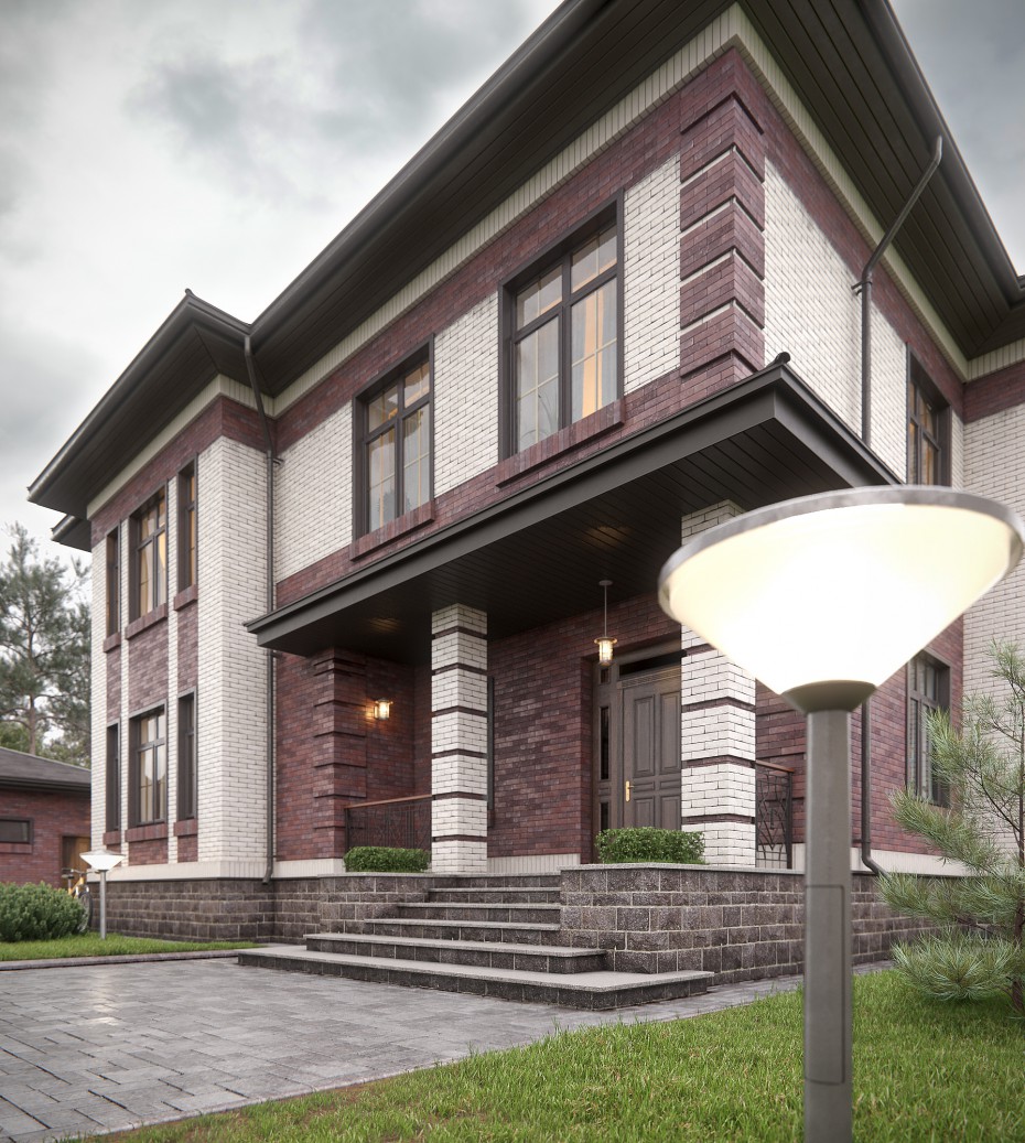 Mansion in 3d max vray 3.0 image