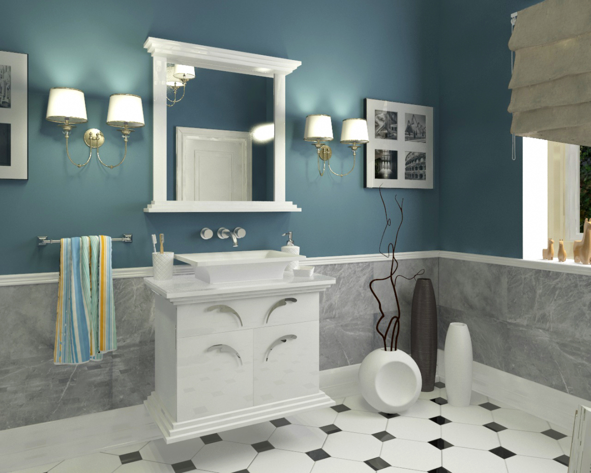 imagen de Diseño y visualización del baño. en 3d max vray 3.0
