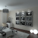 Yatak odası modern Provence in 3d max vray resim