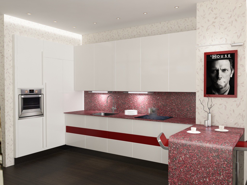 kitchen в 3d max vray изображение