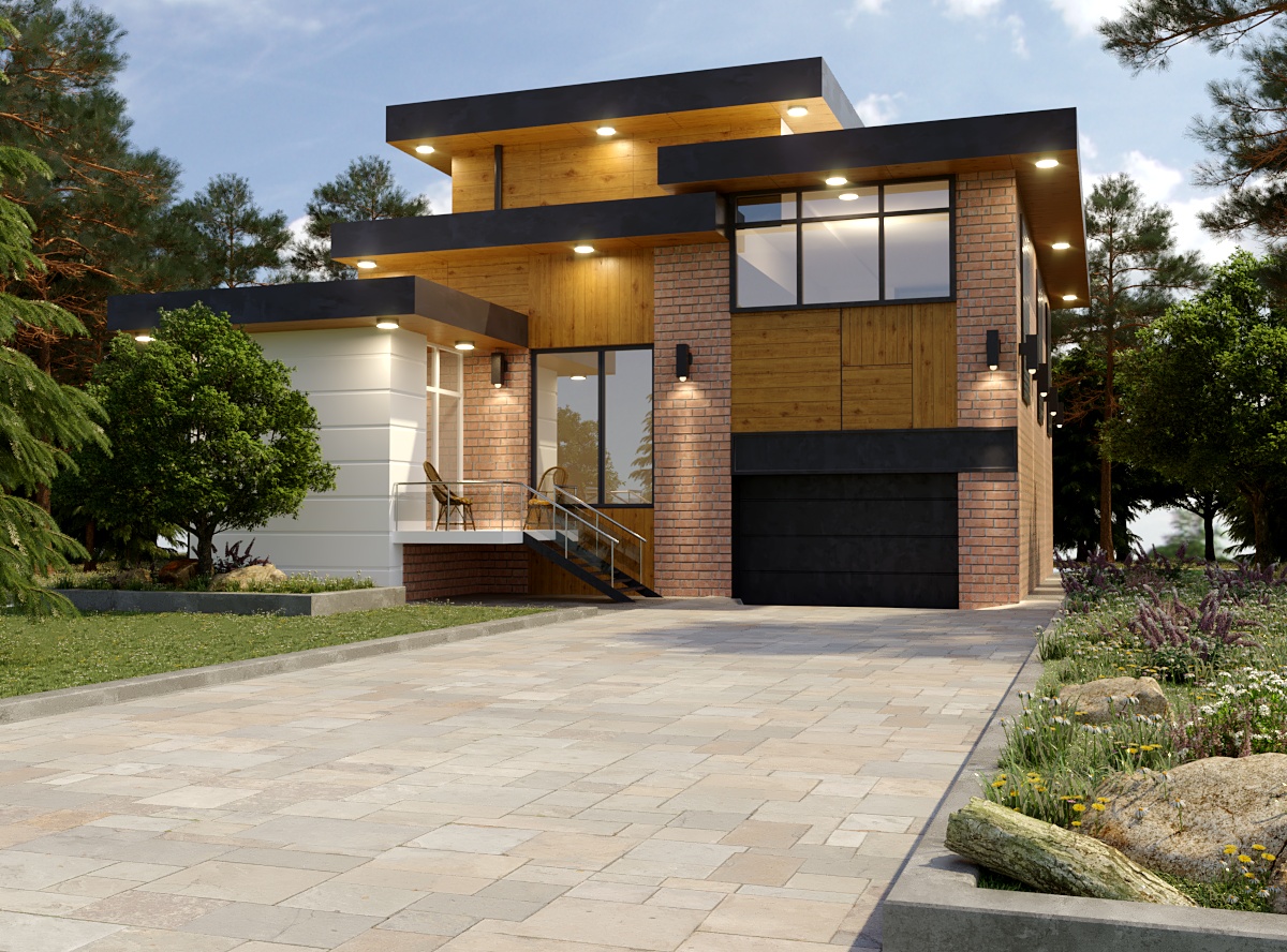 Simply House :) in 3d max corona render image