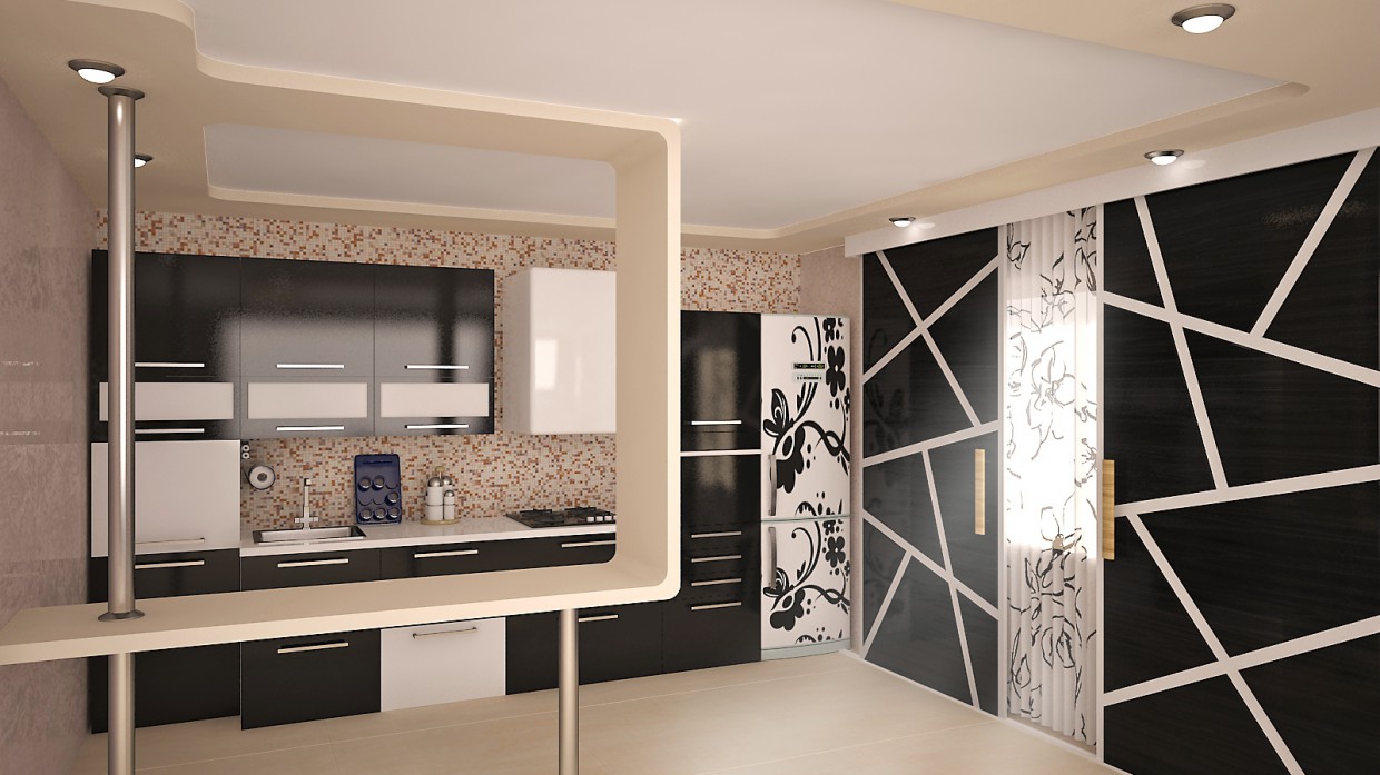 Kitchen in 3d max vray 3.0 image