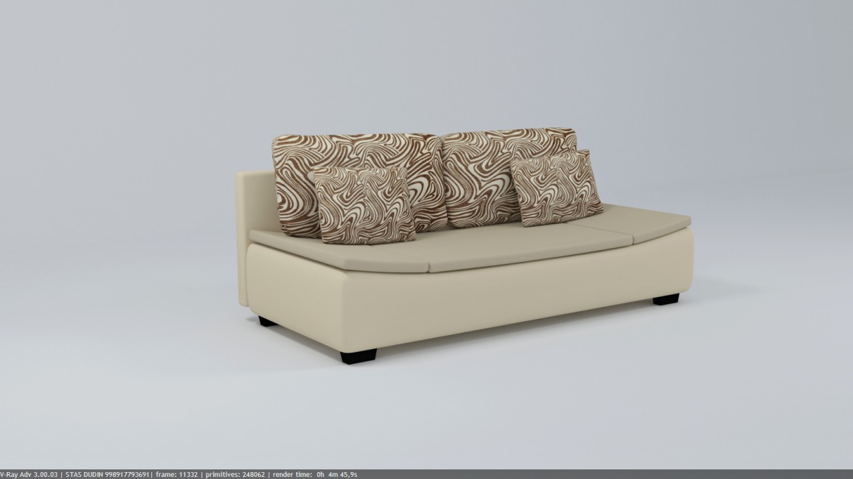 Sofa-ALICE-LUX 3DL in 3d max vray 3.0 Bild