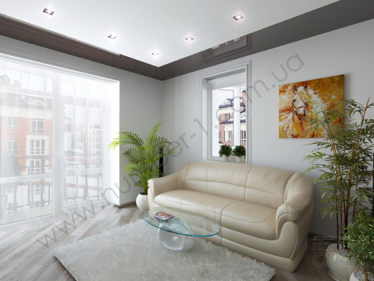 "Внутренний дворик" в квартире в 3d max vray изображение
