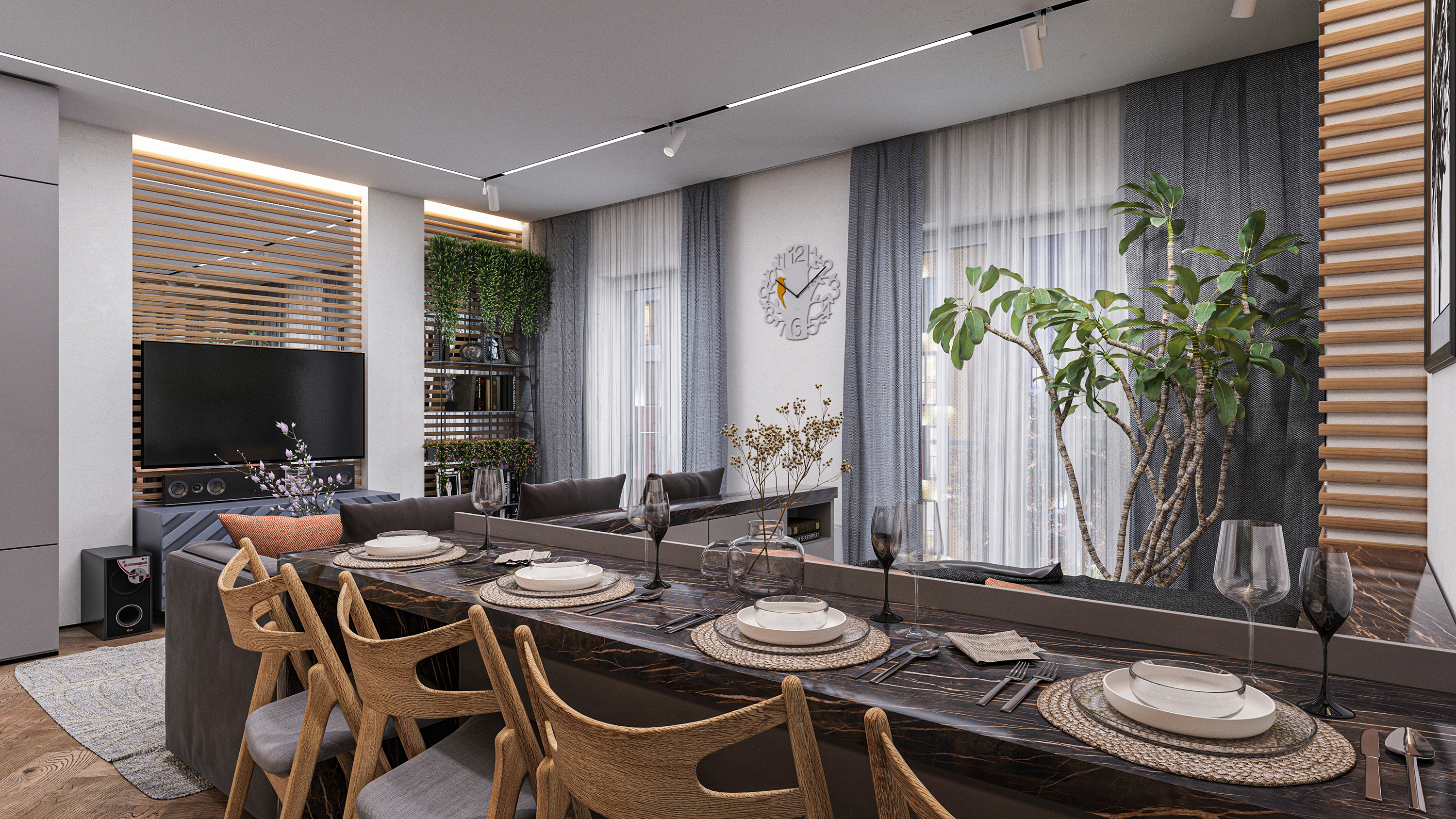 Residential complex "Skandi". INTERIORS. in 3d max Corona render 8 image
