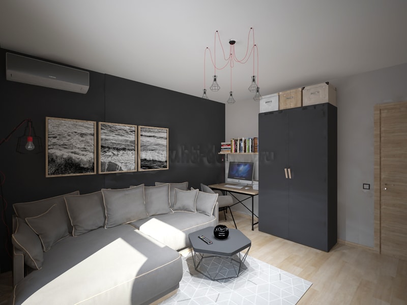 imagen de Sala de estar moderna en 3d max vray 2.0