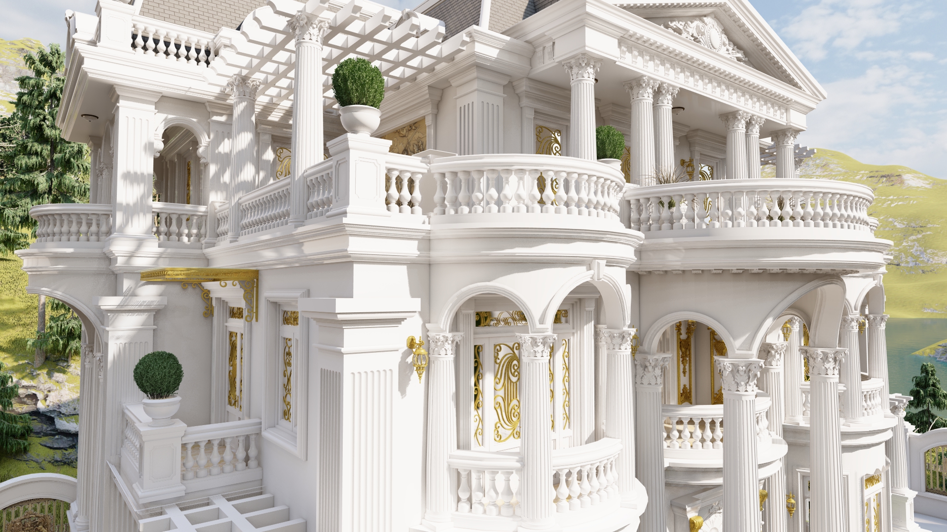 Classic exterior. in 3d max Other image