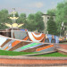 Reconstrução da Praça "Flor de Krivbass" em 3d max vray imagem