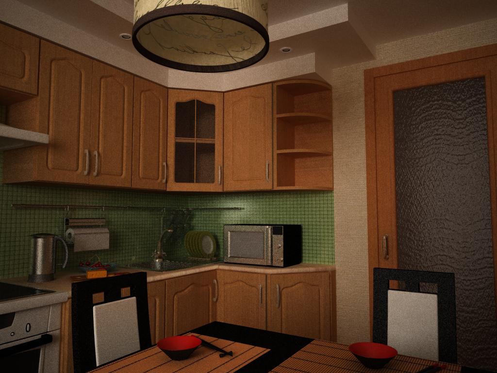 रसोई 3d max vray 1.5 में प्रस्तुत छवि