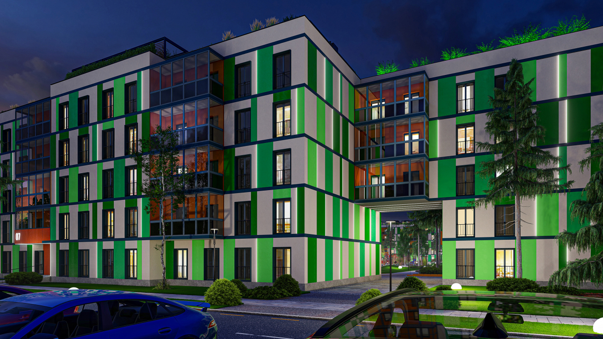 Complexo residencial "Skandi-2" em 3d max Other imagem
