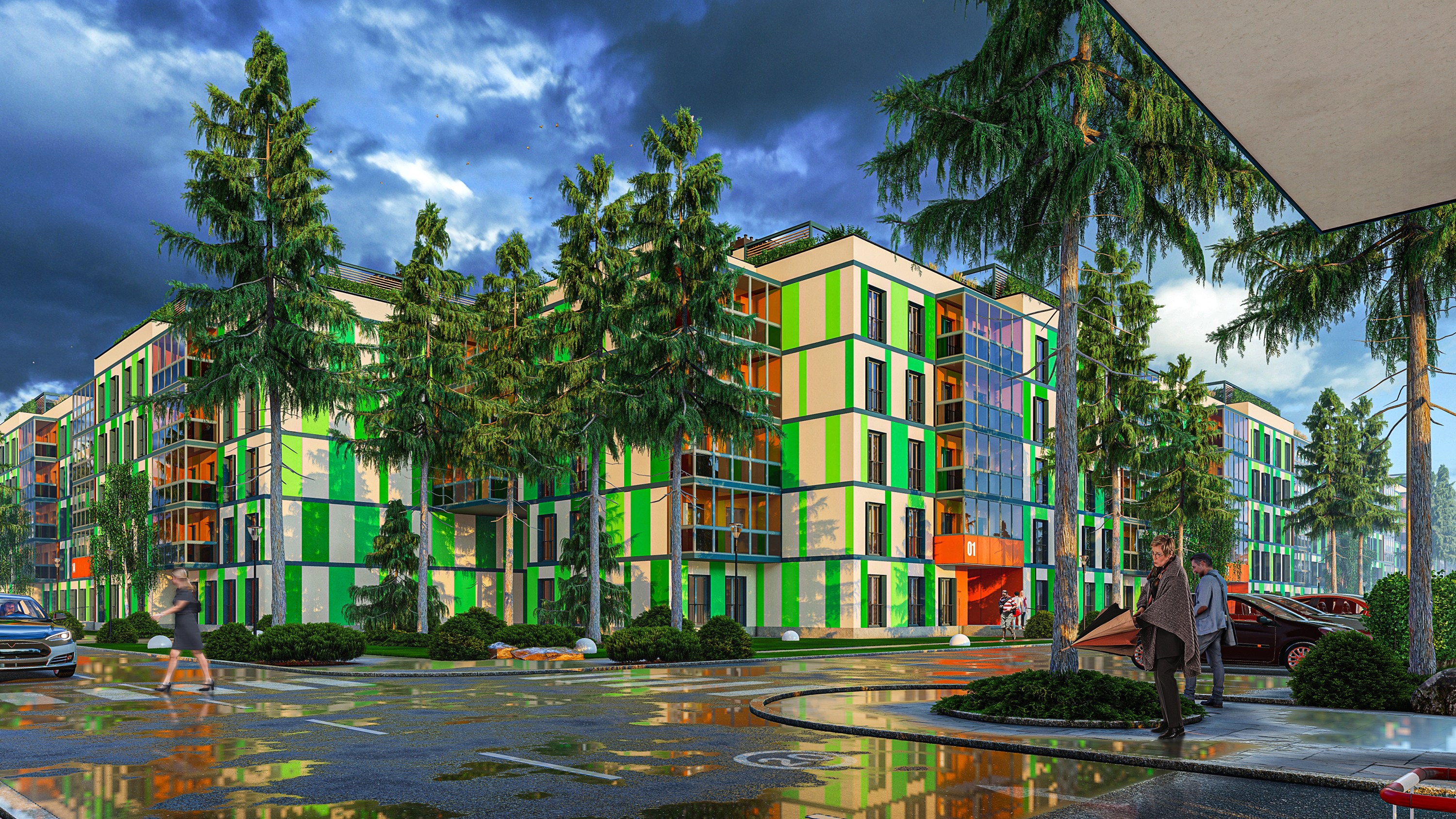 Residential complex "Skandi-2" in 3d max Other image