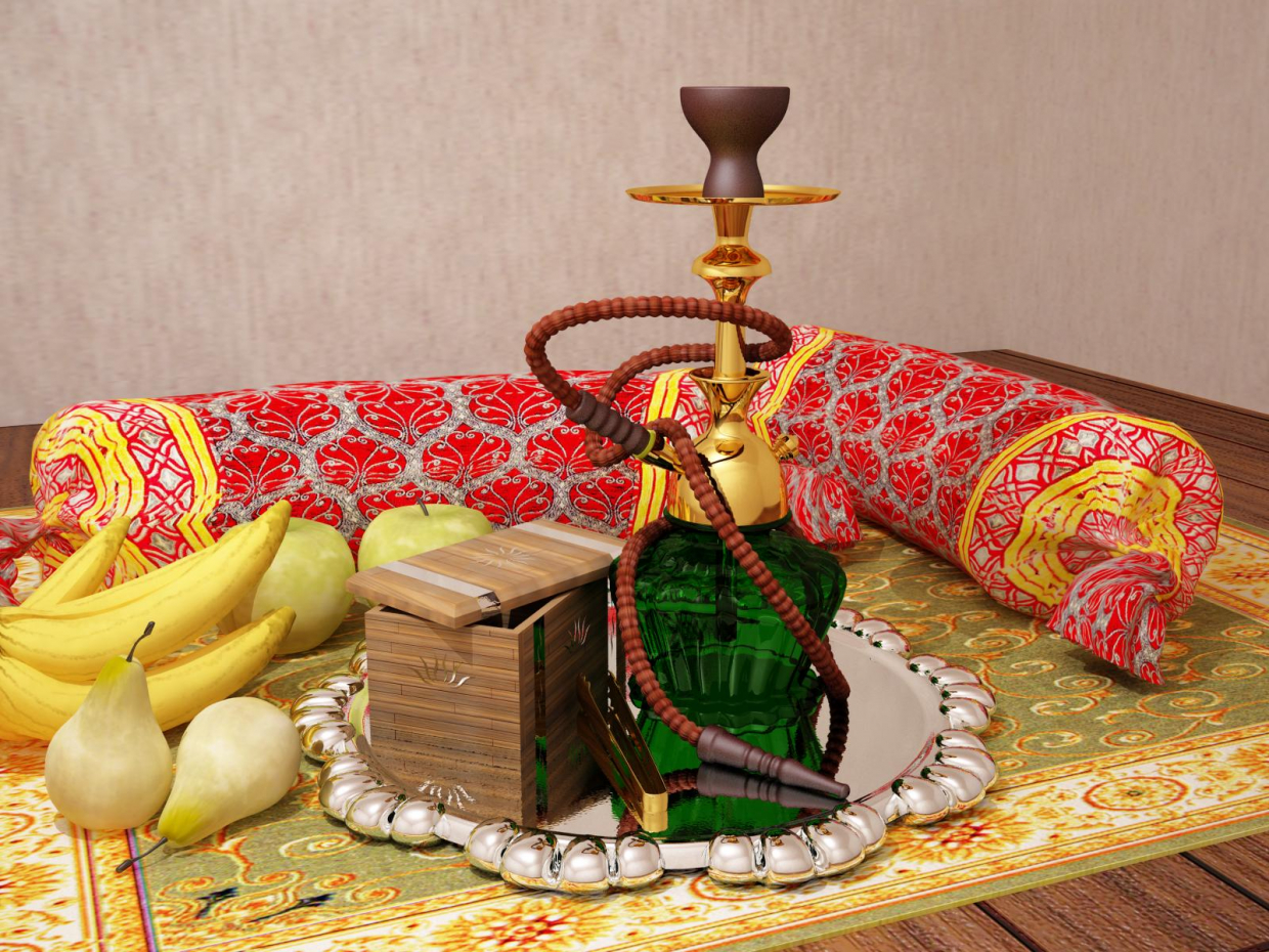Hookah in 3d max vray 1.5 image