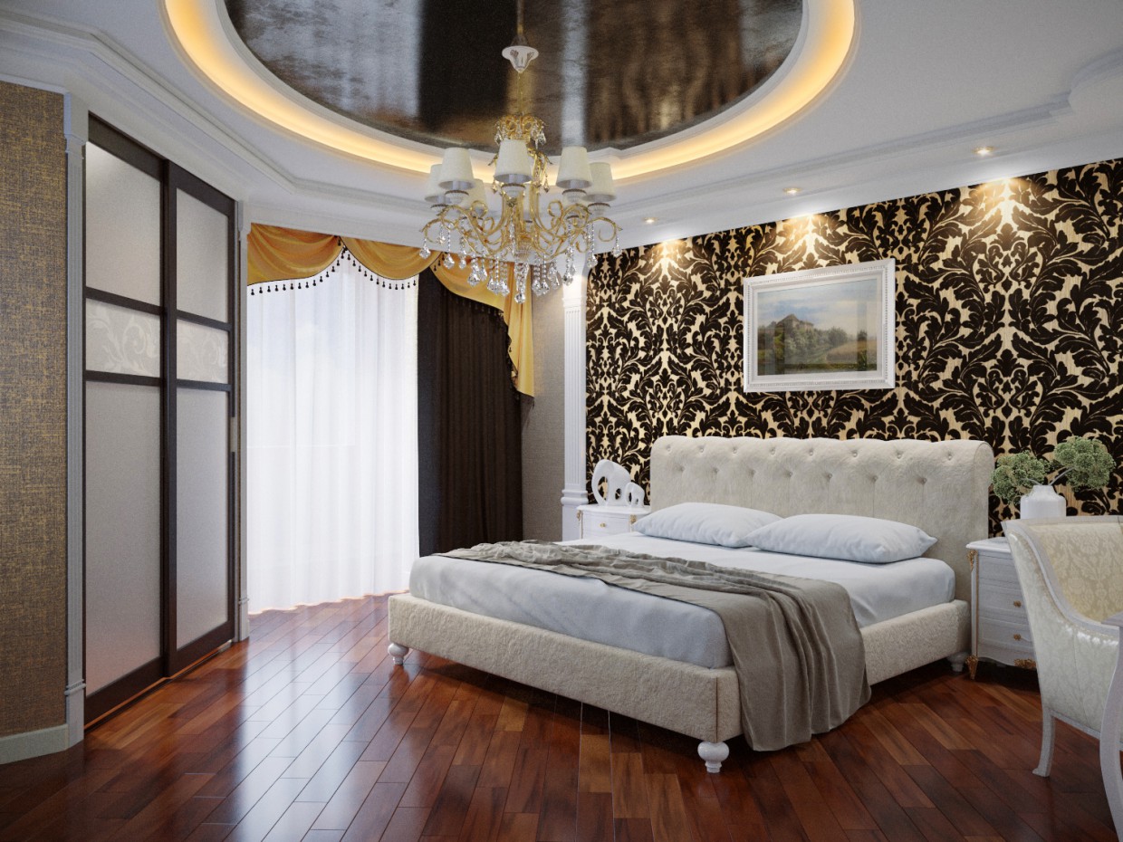 Спальня в 3d max corona render зображення