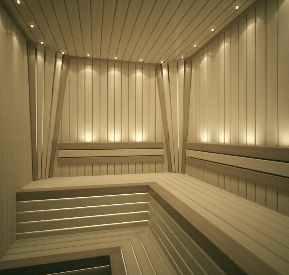 imagen de Sauna en 3d max vray