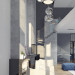 imagen de diseño de interiores de ático en "Barrio Italiano" en 3d max vray