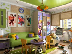 Diseño de interiores infantiles para niño en Chernigov