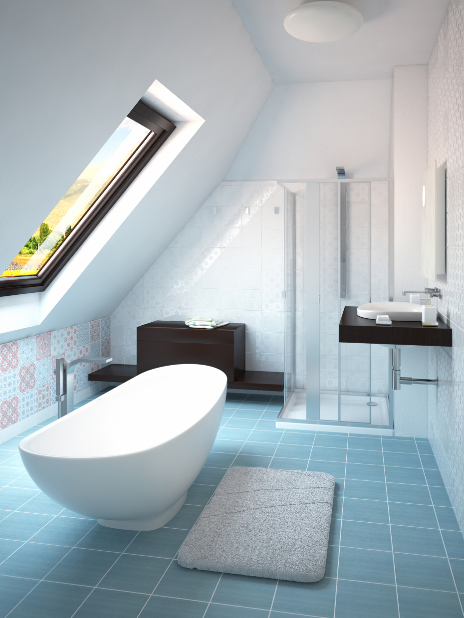 Дизайн та візуалізація двох ванних кімнат в 3d max vray 2.0 зображення