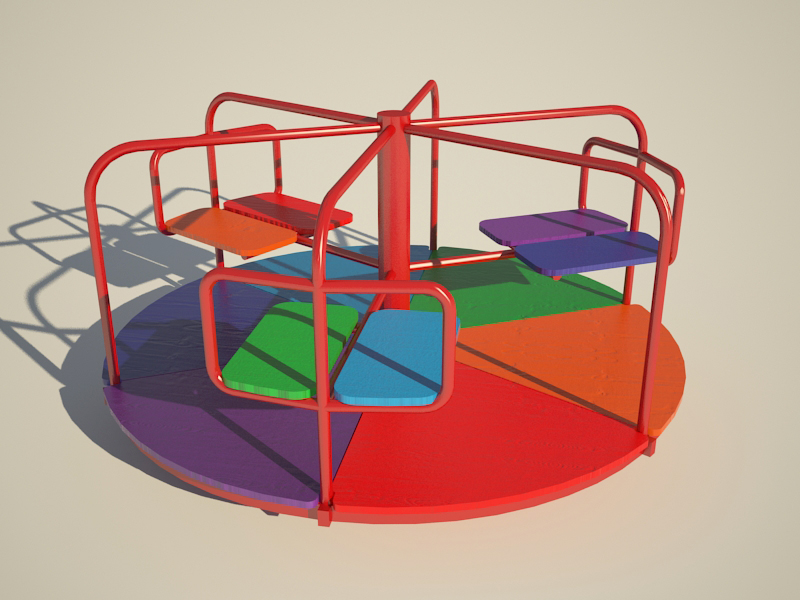 Carousel in 3d max vray 3.0 image