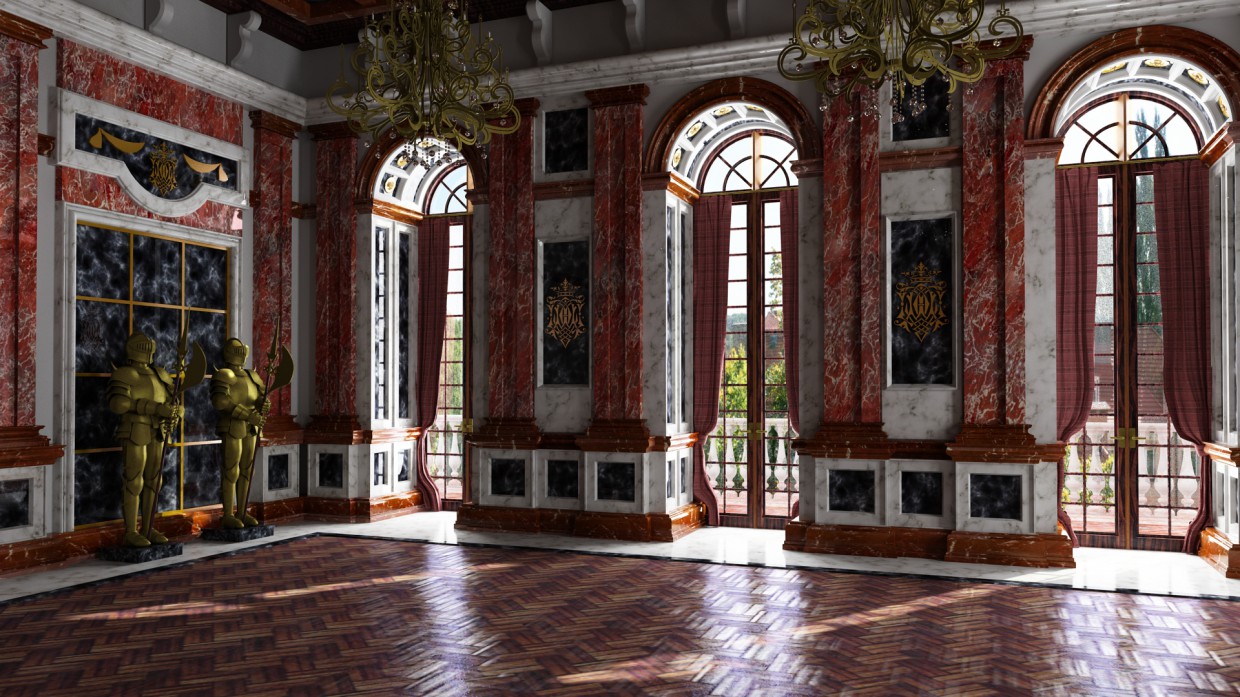 Event Room. in 3d max vray 2.5 image