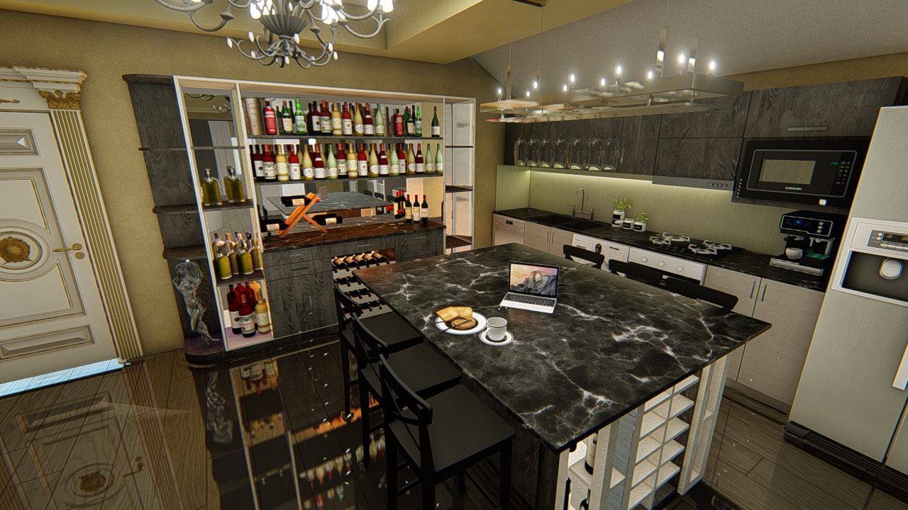 BAR KITCHEN TWO in AutoCAD Other image