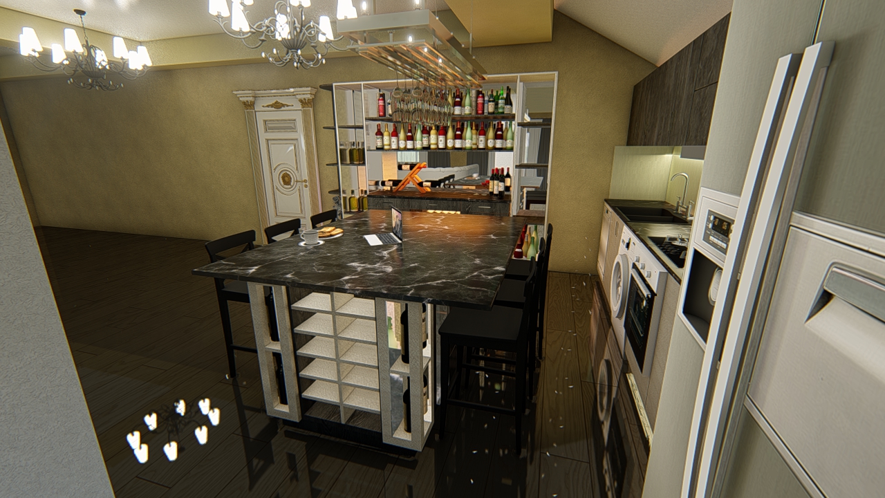 BAR KITCHEN TWO in AutoCAD Other image