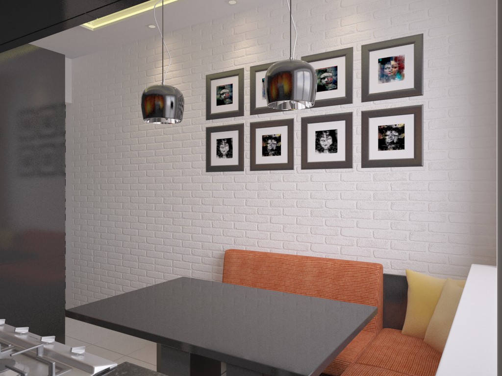 intérieur de cuisine dans 3d max vray image