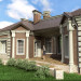La facciata di una casa (la versione approvata) in 3d max vray immagine